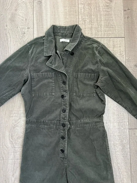 Outerknown Dark Olive Utility Jumpsuit - Picture 2 of 8